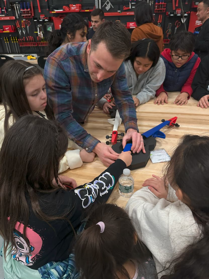 Project Music 3D Printed violin build with adults and kids